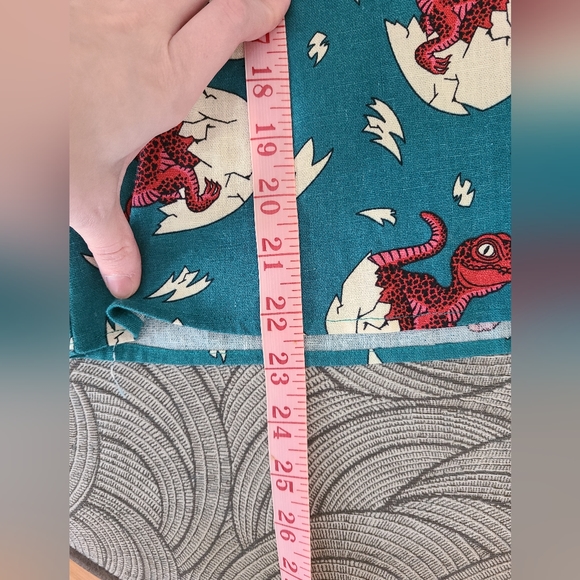 Dangerfield Velociraptor Dino Collared Boxy Shirt - Green happy birthday - Picture 8 of 12